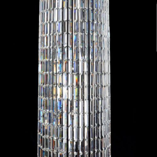 Chrome Crystal Tower Floor Lamps (Photo 7 of 20)