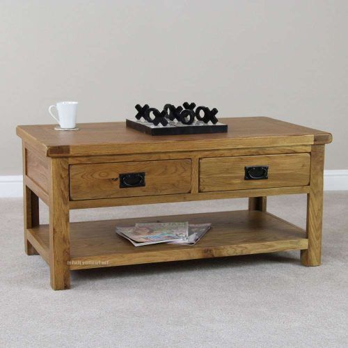 Oak Coffee Table With Drawers (Photo 10 of 20)