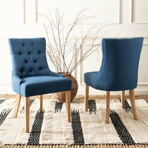 Madison Avenue Tufted Cotton Upholstered Dining Chairs (Set Of 2) (Photo 2 of 20)