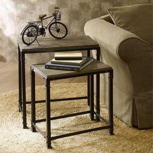 Gray Driftwood And Metal Console Tables (Photo 12 of 20)