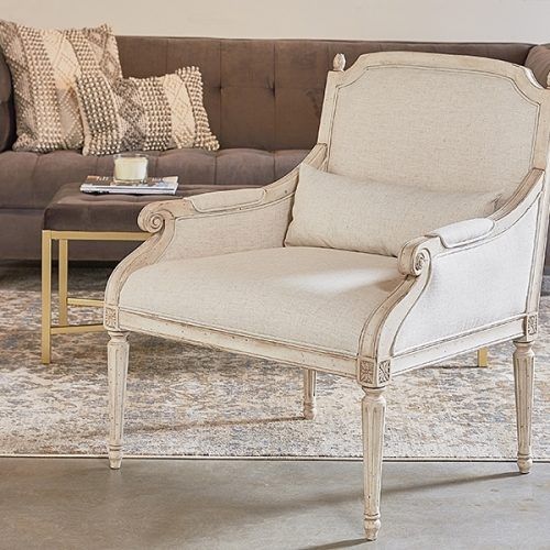 Magnolia Home Revival Jo's White Arm Chairs (Photo 12 of 20)