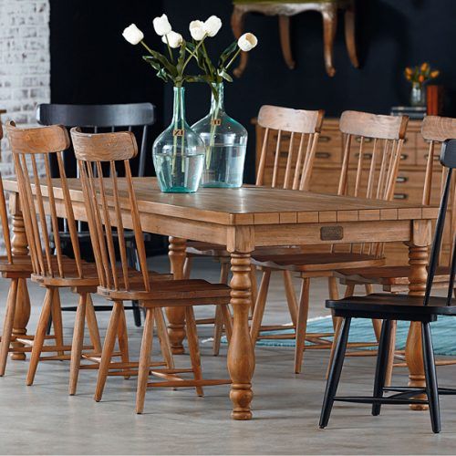 Magnolia Home Shop Floor Dining Tables With Iron Trestle (Photo 16 of 20)