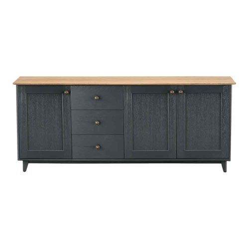 Rustic Black 2-Drawer Buffets (Photo 12 of 20)
