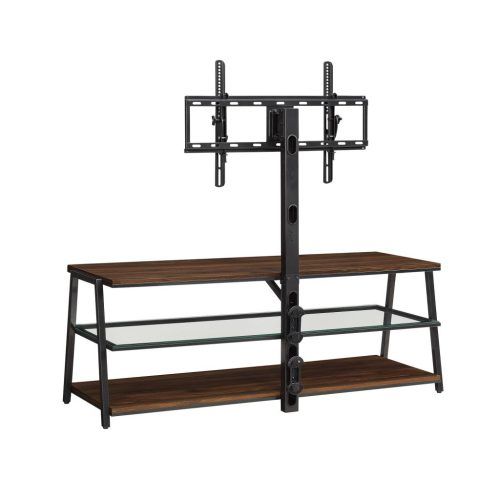 Mainstays Arris 3-In-1 Tv Stands In Canyon Walnut Finish (Photo 17 of 20)