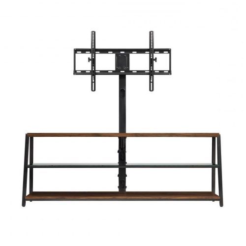 Mainstays Arris 3-In-1 Tv Stands In Canyon Walnut Finish (Photo 16 of 20)