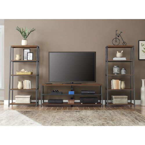 Mainstays Arris 3-In-1 Tv Stands In Canyon Walnut Finish (Photo 15 of 20)