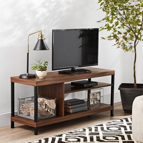 Mainstays Parsons Tv Stands With Multiple Finishes (Photo 7 of 20)