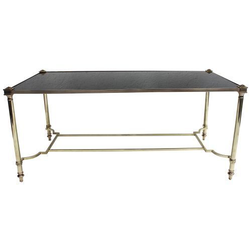 Mix Leather Imprint Metal Frame Console Tables (Photo 20 of 20)
