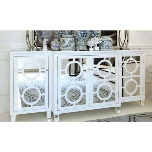 White Mirrored Sideboards (Photo 2 of 20)