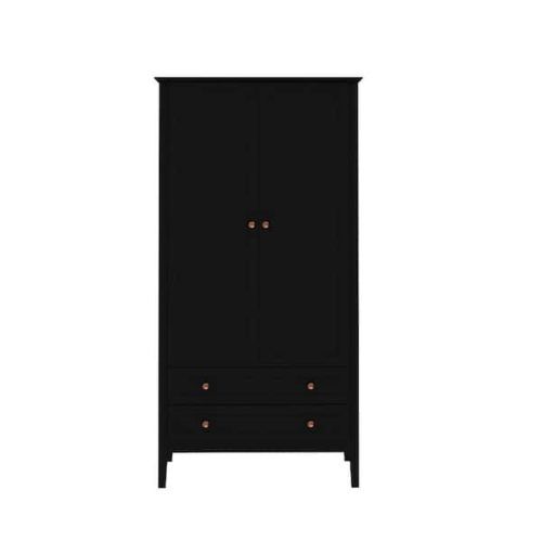 Black Wardrobes With Drawers (Photo 4 of 20)