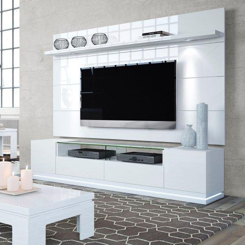 Hannu Tv Media Unit White Stands (Photo 15 of 20)
