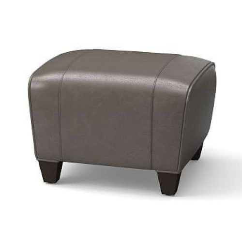 Camber Caramel Leather Ottomans (Photo 15 of 20)
