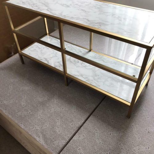 Claudia Brass Effect Wide Tv Stands (Photo 8 of 20)