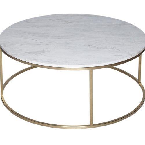 Smart Round Marble Brass Coffee Tables (Photo 16 of 20)
