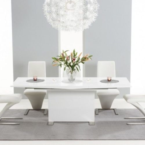 White High Gloss Dining Chairs (Photo 20 of 20)