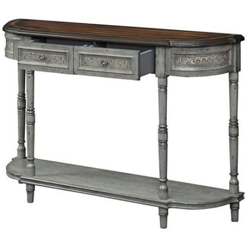 2-Drawer Oval Console Tables (Photo 12 of 20)