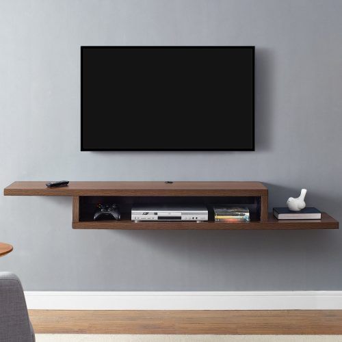Floating Tv Shelf Wall Mounted Storage Shelf Modern Tv Stands (Photo 2 of 20)