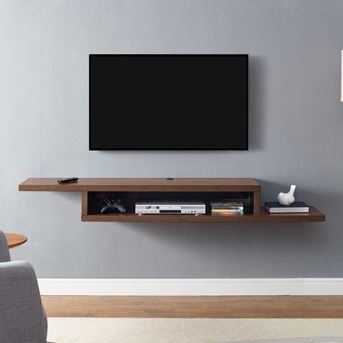 Floating Tv Shelf Wall Mounted Storage Shelf Modern Tv Stands (Photo 3 of 20)