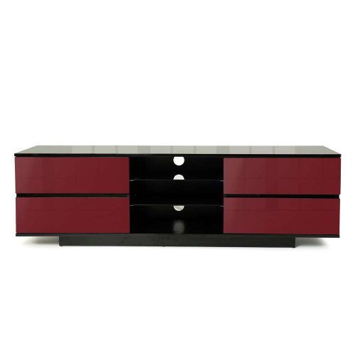 Black And Red Tv Stands (Photo 7 of 15)