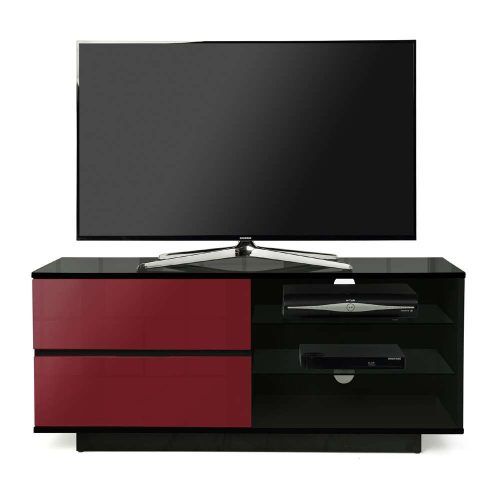 Black And Red Tv Stands (Photo 2 of 15)
