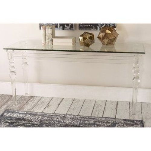 Clear Acrylic Console Tables (Photo 11 of 20)