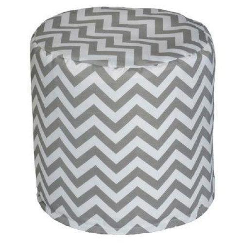 Light Blue And Gray Solid Cube Pouf Ottomans (Photo 19 of 20)