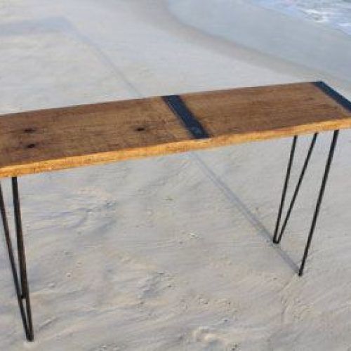 Smoked Barnwood Console Tables (Photo 16 of 20)