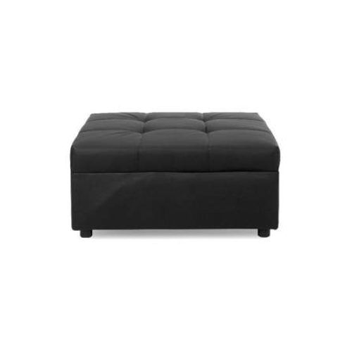 Black Leather Ottomans (Photo 6 of 20)