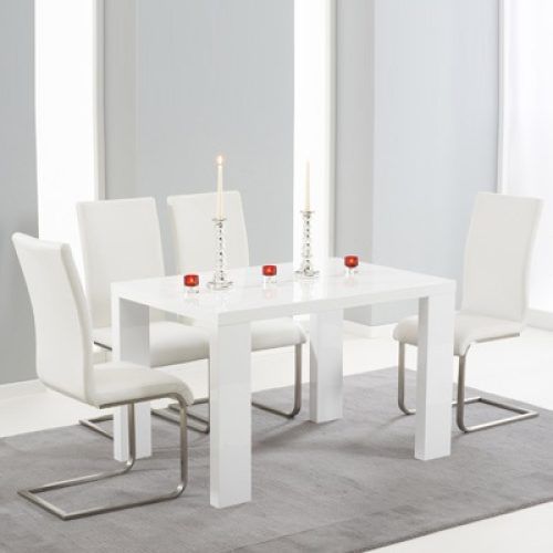 White Gloss Dining Tables 120Cm (Photo 4 of 20)