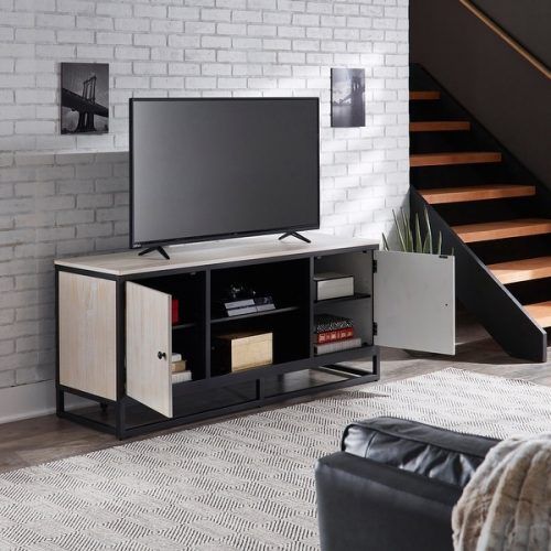 Modern Black Floor Glass Tv Stands For Tvs Up To 70 Inch (Photo 12 of 20)