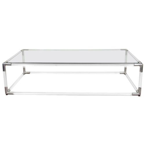Chrome And Glass Rectangular Coffee Tables (Photo 12 of 20)