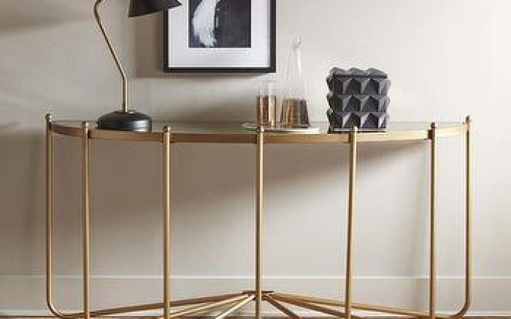  Best 20+ of Glass and Gold Console Tables