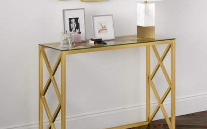 20 The Best Chrome and Glass Rectangular Console Tables
