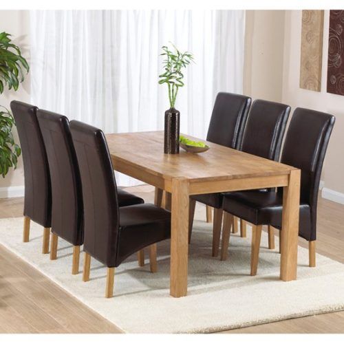 Oak Dining Set 6 Chairs (Photo 5 of 20)