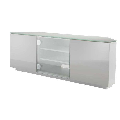 White Glass Tv Stands (Photo 5 of 15)