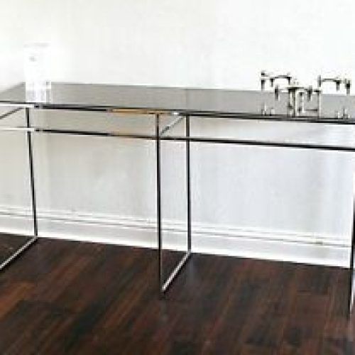 Glass And Chrome Console Tables (Photo 5 of 20)