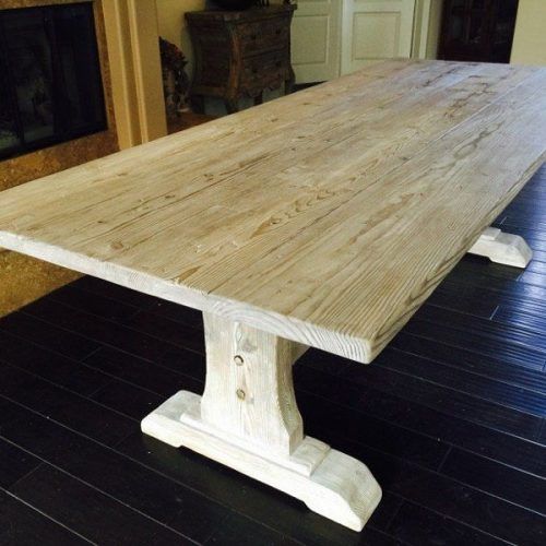 Minerva 36'' Pine Solid Wood Trestle Dining Tables (Photo 17 of 20)