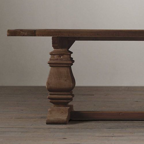 Minerva 36'' Pine Solid Wood Trestle Dining Tables (Photo 13 of 20)