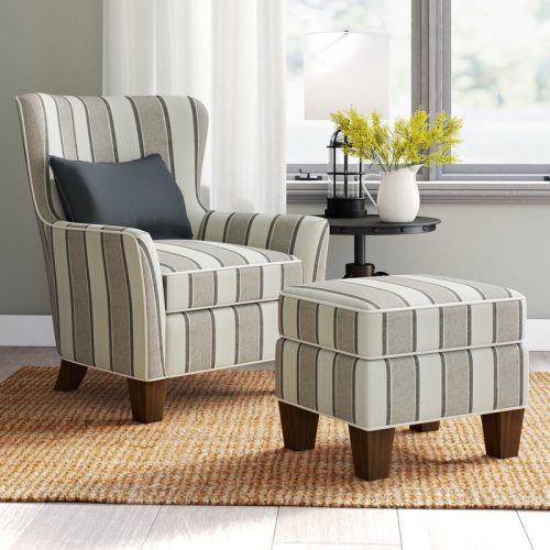 Modern Armchairs And Ottoman (Photo 17 of 20)