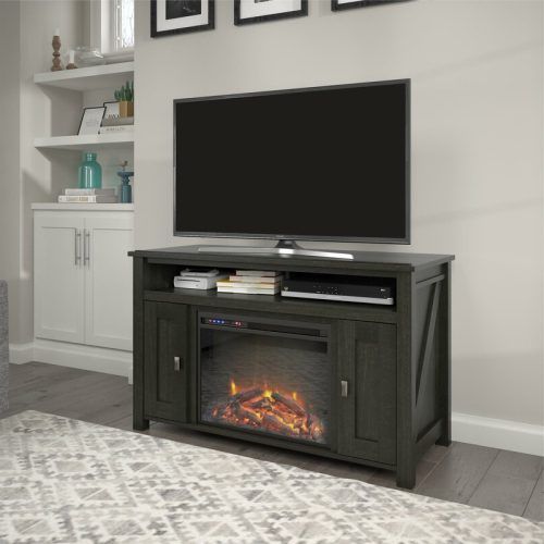 Neilsen Tv Stands For Tvs Up To 50" With Fireplace Included (Photo 3 of 20)