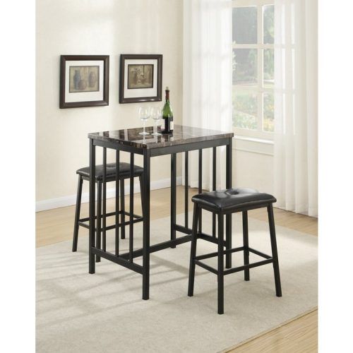 Mizpah 3 Piece Counter Height Dining Sets (Photo 4 of 20)