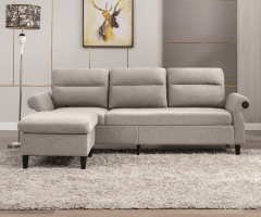 20 Photos 3 Seat L-shape Sofa Couches with 2 Usb Ports