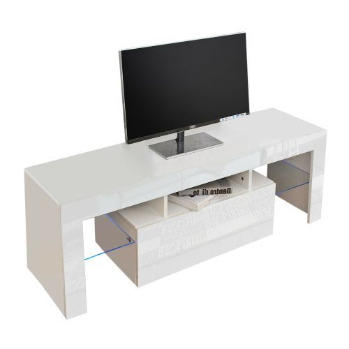 Miami 200 Modern 79" Tv Stands High Gloss Front (Photo 4 of 17)