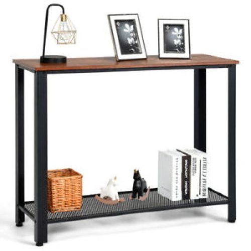 Black Wood Storage Console Tables (Photo 8 of 20)