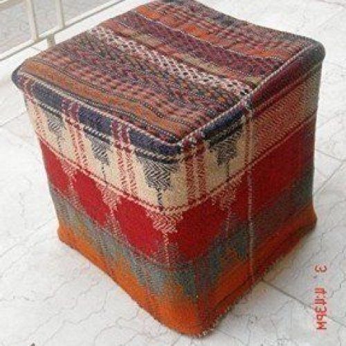 Traditional Hand Woven Pouf Ottomans (Photo 3 of 20)