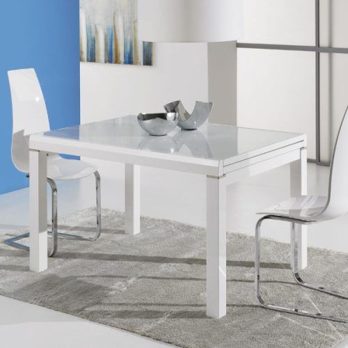 High Gloss White Extending Dining Tables (Photo 11 of 20)