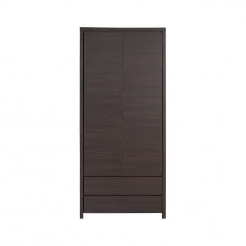 Dark Wood Wardrobes With Drawers (Photo 2 of 20)
