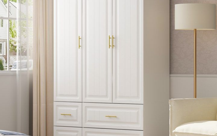 12 Ideas of White and Pine Wardrobes
