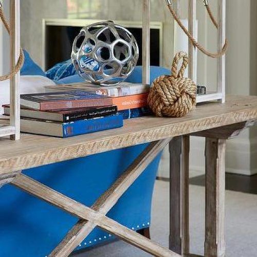 Oval Corn Straw Rope Console Tables (Photo 17 of 20)