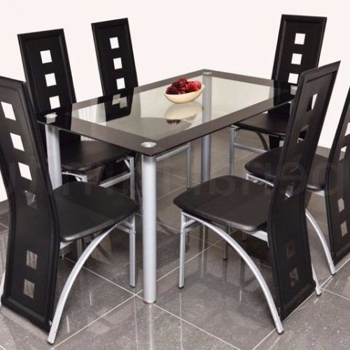 Square Black Glass Dining Tables (Photo 12 of 20)